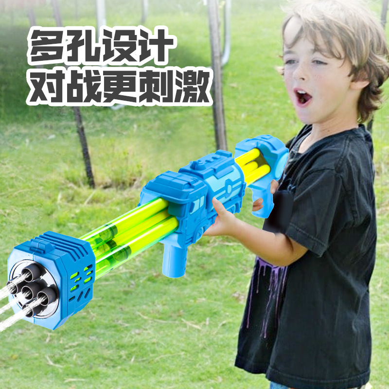Summer extra-large Gatling pull-out water cannon, a perfect tool for rafting water fights, children's street water gun toys wholesale Specification image