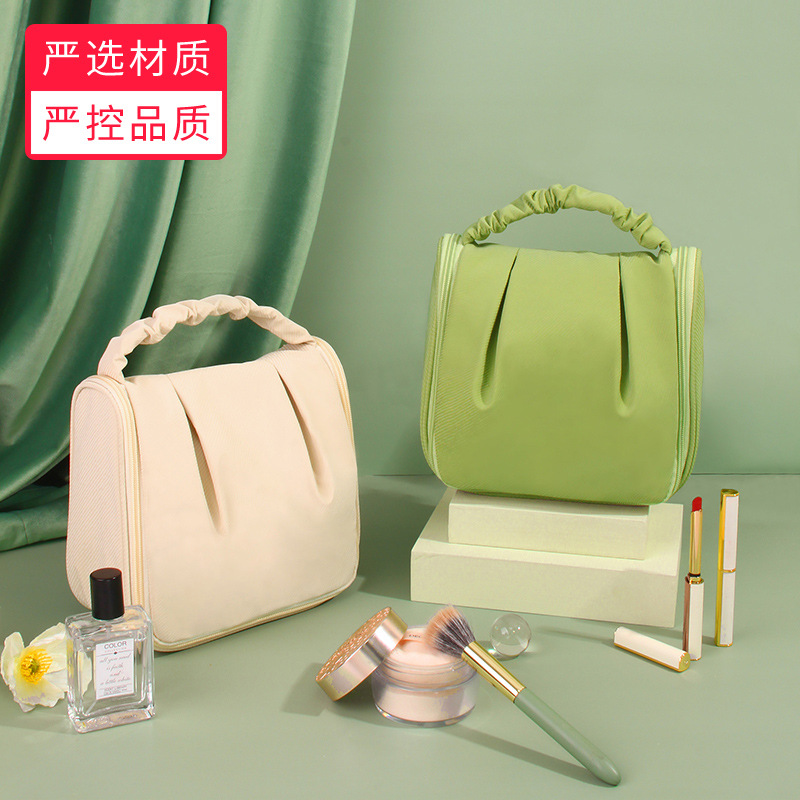 Live The Same Makeup Bag New Net Red Portable Dual-Use Bag Advanced Sense Large Capacity Storage Bag Travel Toiletry Bag