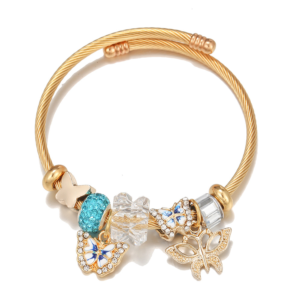 Oly Magic Bracelet 6781 Diy Panjia Butterfly Bracelet Simple Gradient Mori Butterfly Bracelet Small Fresh Adjustable Accessory Bracelet Application Scenario