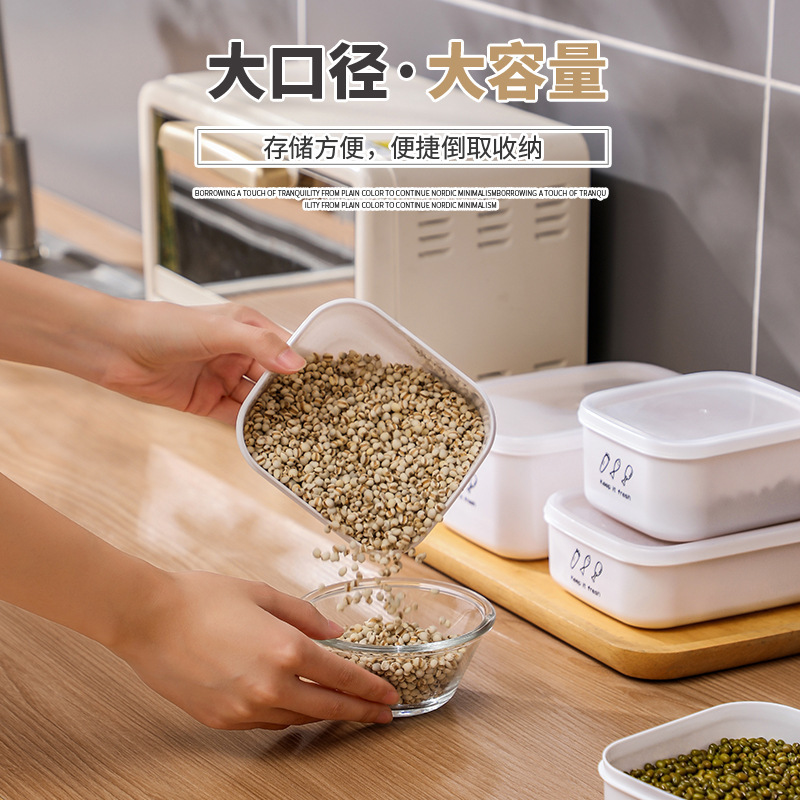 Plastic sealed heating bento boxes for household refrigerators, lunch boxes, kitchen food, dumplings, and fruit storage jars Specification image