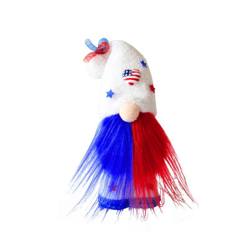 Hong Kong new American festival Independence Day top hat no face forest old man doll standing posture beard old man dwarf Item Picture