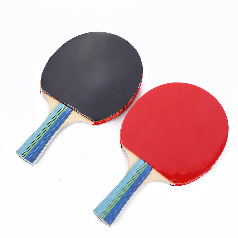 Square Bag Practical Type 302 Table Tennis Racket Set 2 Sets With High Elasticity Sponge Racket Wholesale Table Tennis Racket Horizontal Racket Application Scenario
