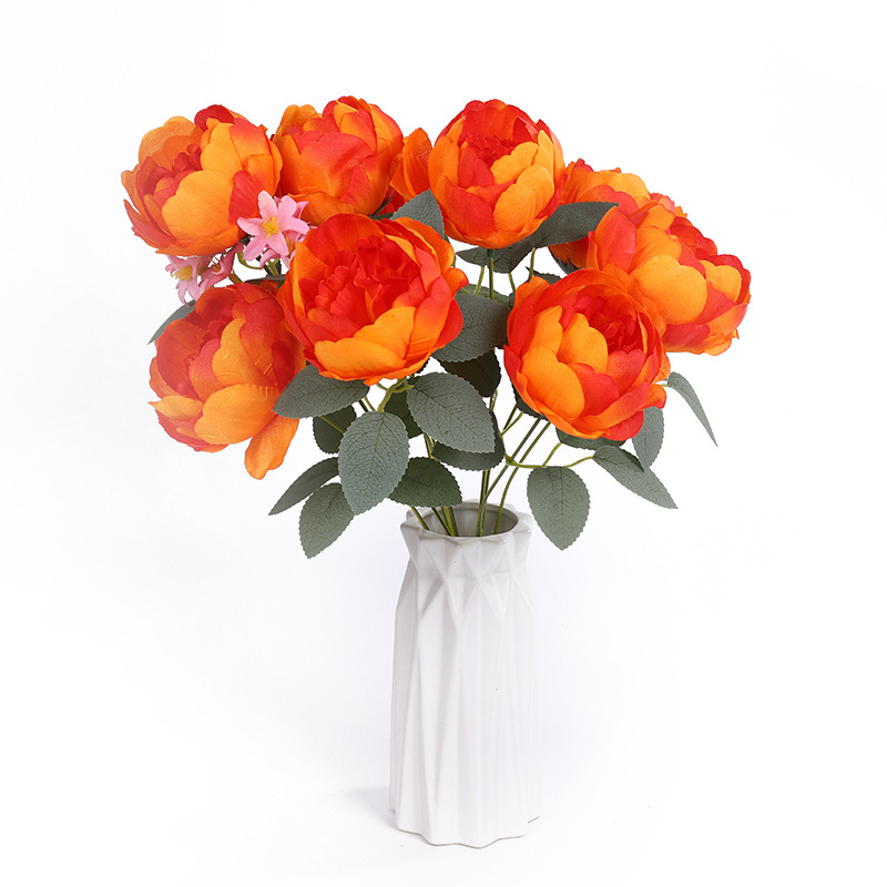 Wholesale of artificial flowers, silk flower bouquets, artificial flowers, hotel and home furnishings, country-style classical photography props, flower arrangement decorative items Item Picture