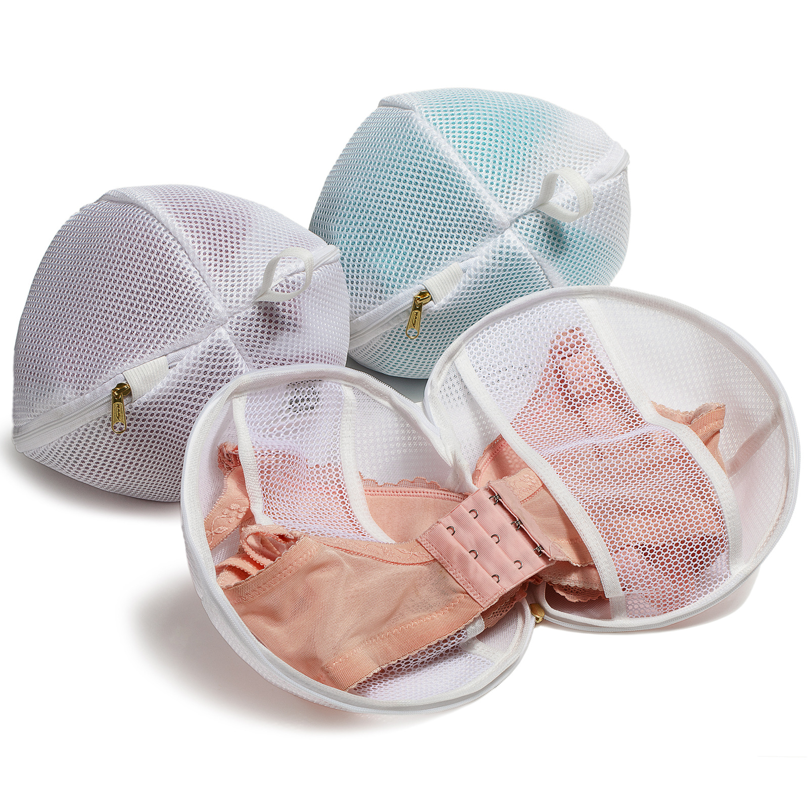 Laundry Bag Washing Machine Special Care Bag Anti-Deformation Korean Baby Non-Fluorescent Net Bag Three Needle Thread Ykk Zipper details Picture