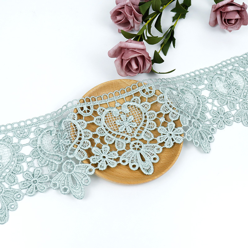 Polyester lace, brown and beige sofa cushions, home textile accessories, 10CM wide lace water-soluble embroidery lace pic 7