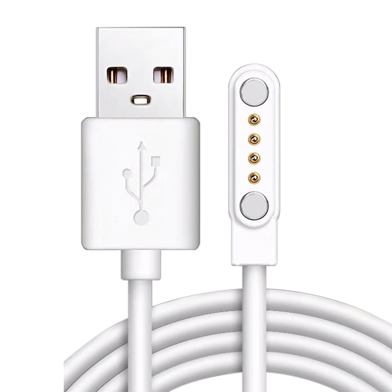 Waterproof 2-pin pin contact adsorption, single and double heads, one drag two, magnetic suction wire, charging cable, data cable can be connected to the female socket Item Picture