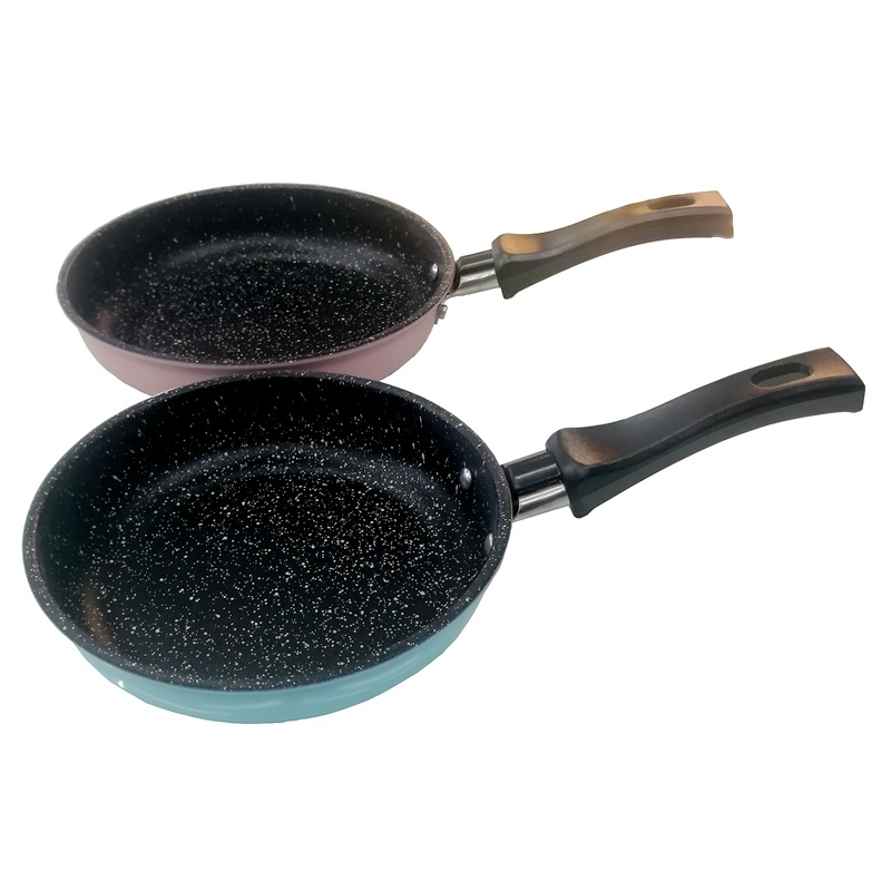 Tourmaline mini frying pan, non-stick pan, egg frying pan, mini kitchen food play, real cooking, children's blue and pink small POTS Item Picture