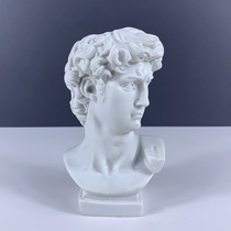 Nordic David statue Creative resin imitation plaster head vase tabletop decoration pen holder storage home decor