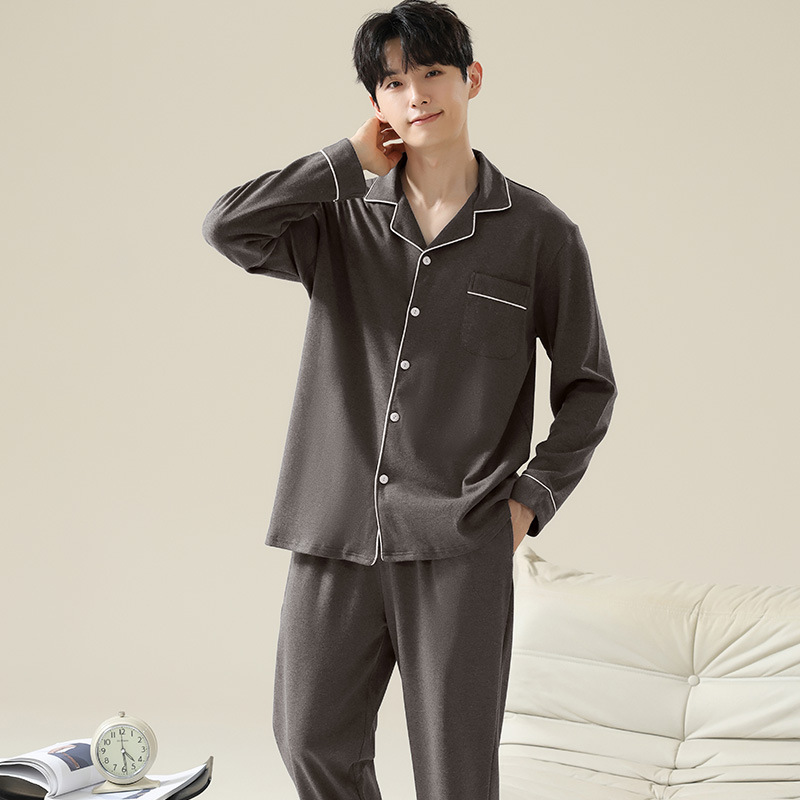 男士家居服实物图