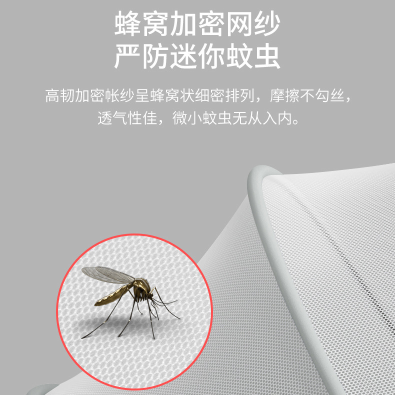 Foldable Infant Mosquito Net Baby Mosquito Net Bed Full Cover Children's Yurt Shade Free Installation Of Bottomless Mosquito Cover Application Scenario