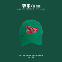 American retro embroidery soft top Korean version sweet cool baseball cap female everything stylish letter cotton cap male