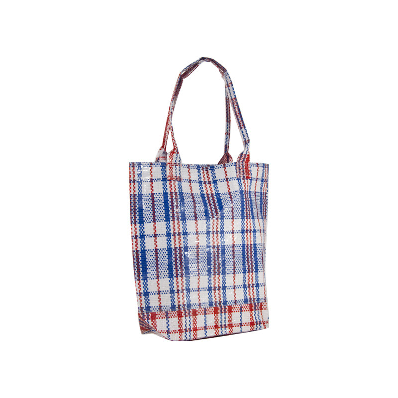 Custom-made PP snake skin hand-held woven bags are waterproof, durable, environmentally friendly, foldable and convenient to carry, such as for buying vegetables at the market Specification image
