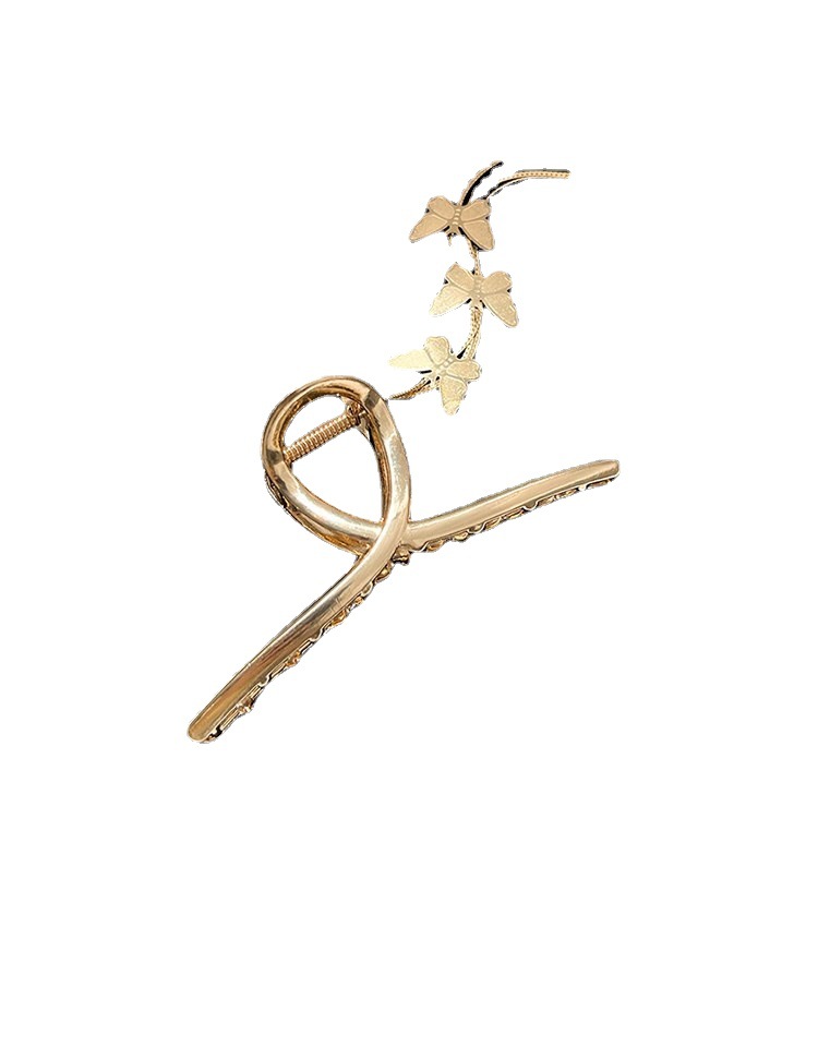 Metal pendant butterfly hair clips, tassels, butterfly alloy hair grips, fashionable hair accessories with a girlish charm Item Picture