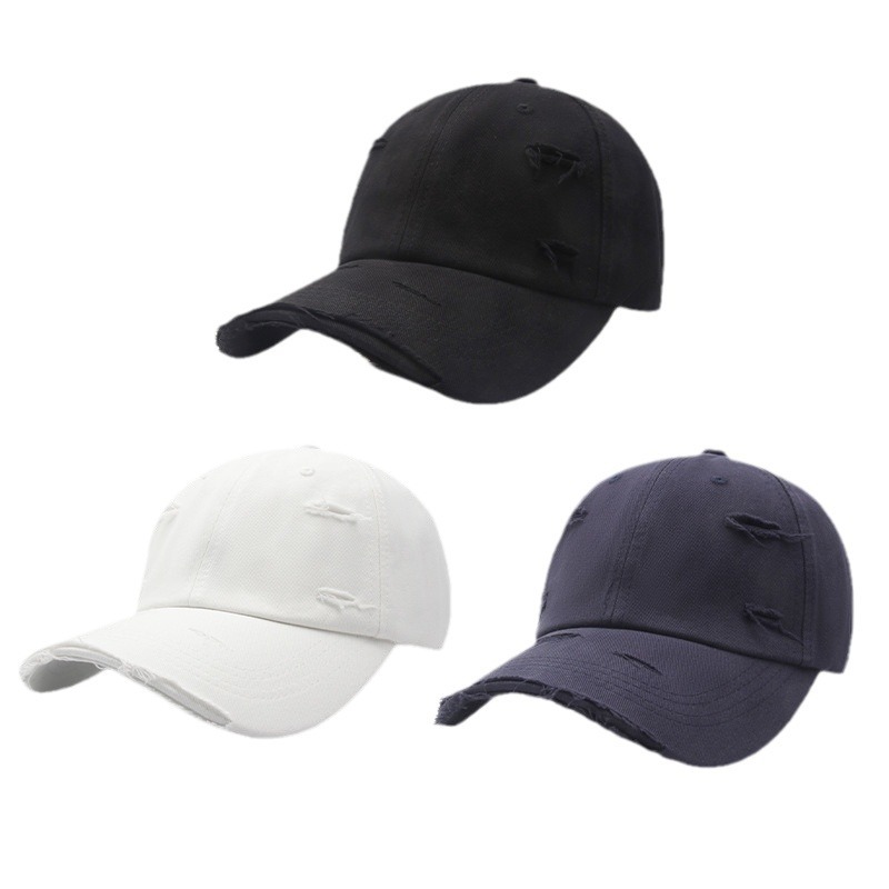 South Korean Version Of The New Broken Edge Broken Hole Baseball Hat Men Do Old Sun Hat Outdoor Leisure Shade Sunscreen Cap Female Item Picture