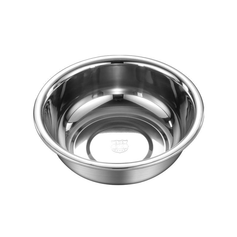 304 Stainless Steel Basin Multi-Purpose Basin Large Vegetable Basin Thickened Soup Basin Canteen Soup Bowl Commercial Bucket Basin Wash Basin Item Picture