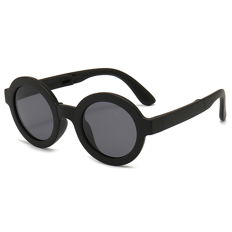 New Children's Mirror Sunglasses Foldable Children's Sunglasses Polarizer Student Sunglasses Sunshade Mirror 8-103 Item Picture