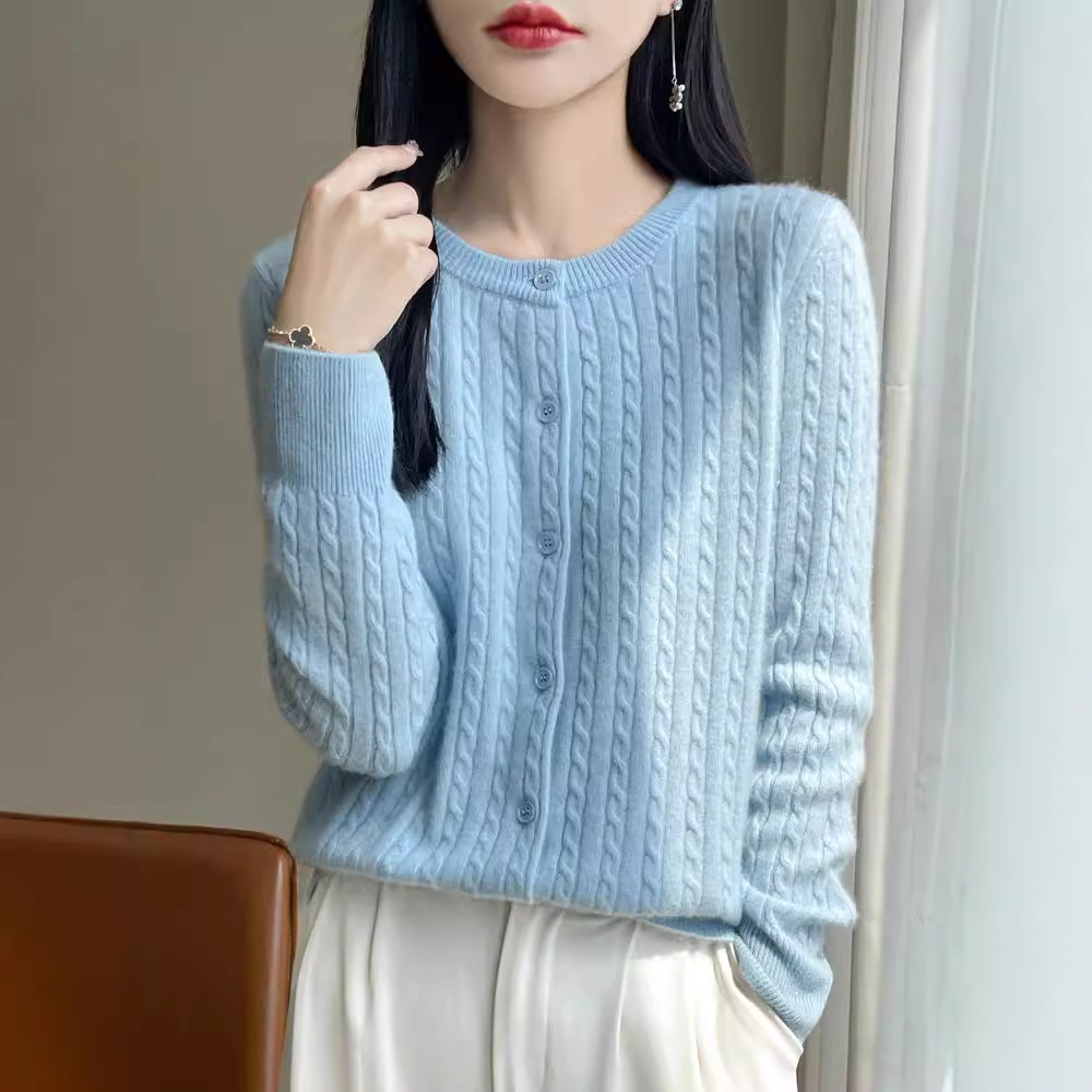 女式羊毛衫实物图