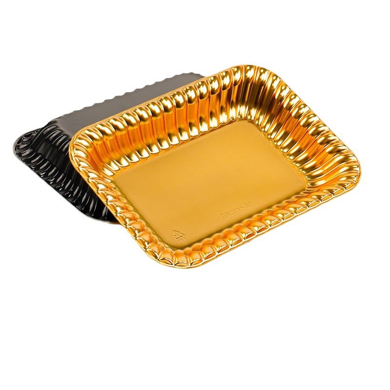 Disposable fresh fruit packaging tray, golden packing box, food-grade PET supermarket strawberry and cherry packaging Item Picture