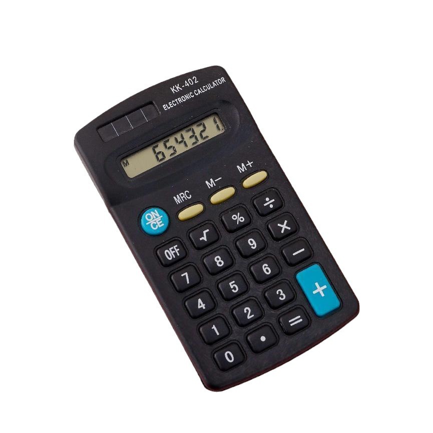 Mini Portable Calculator 402, student calculator, 8-bit electronic computer Item Picture