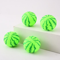 Cartoon simulation fruit watermelon pinch music TPR rebound vent ball extruded soft glue flour ball toys wholesale
