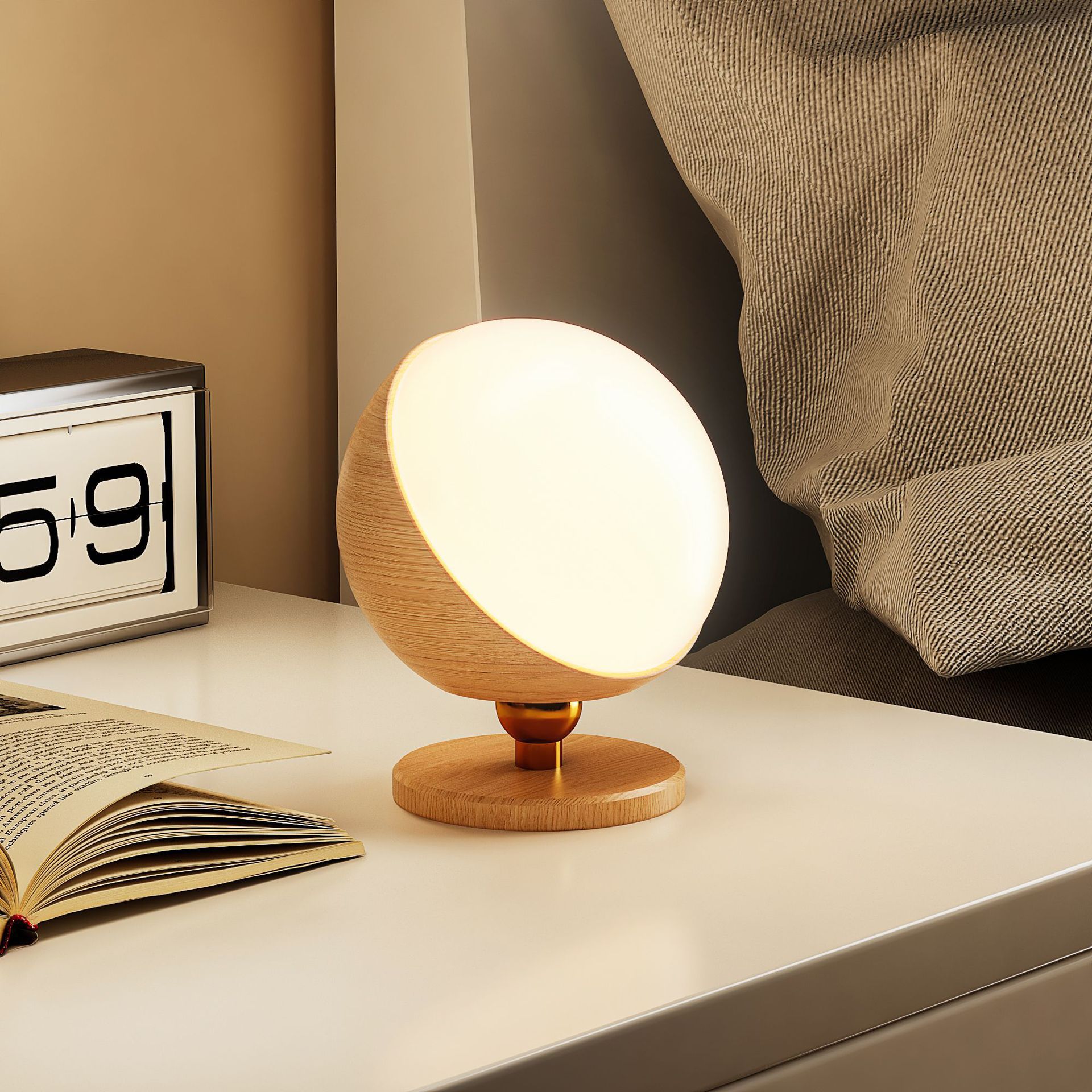 Modern-style wall lamps, living room and bedroom bedside lamps, simple indoor corridor, dining room and balcony night lights, creative spherical wall lamps Specification drawing