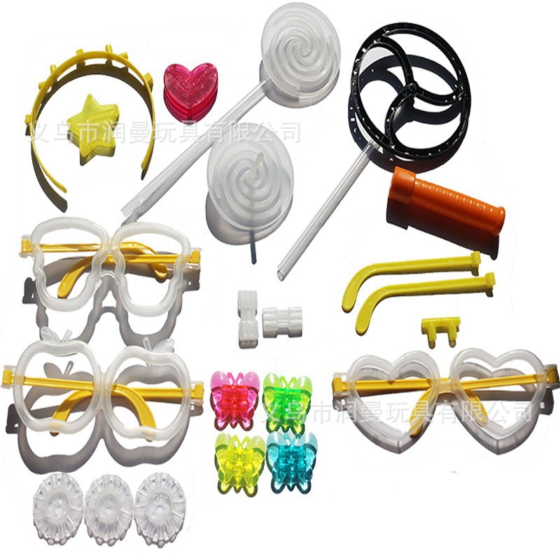 Glow stick accessories, the same style as Douyin's best-selling luminous toys, DIY bracelet, wristband, card distribution set batch Item Picture