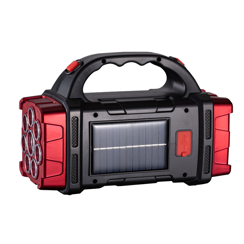 New Solar-Powered White And Yellow Multi-Source Portable Camping Lamp, Rechargeable Retro Hanging Lighting Horse Lamp details Picture