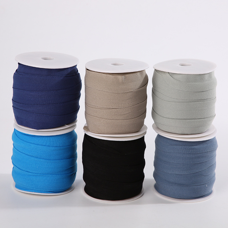 2Cm Wide Colorful Elastic Bag Edge Band Band Cuff Folded In Half With Down Jacket Elastic Elastic Bag Edge Band Application Scenario