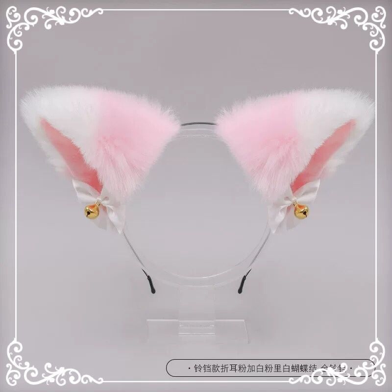Amazon cross-border cat ear bell hair band, one-piece hair accessory, fox ear accessory, animal ear, cat ear hair clip details Picture