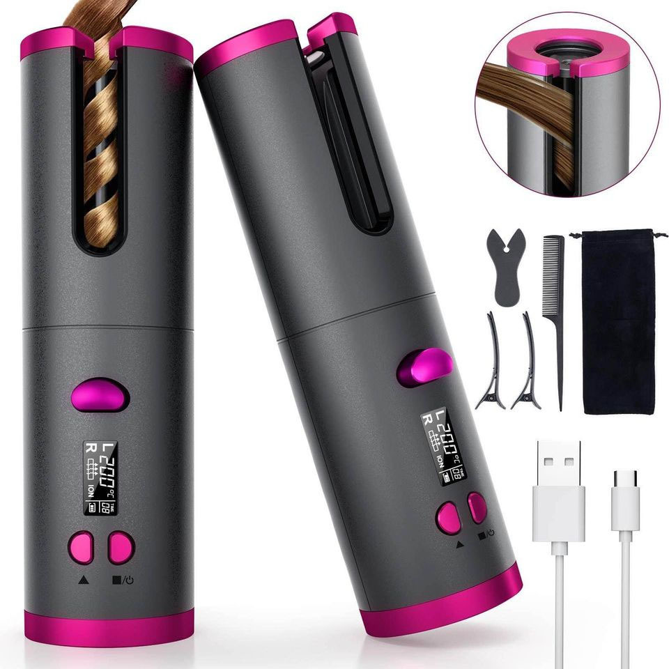 Cross-border automatic curling iron USB charging automatic curling iron portable charging automatic curling iron details Picture