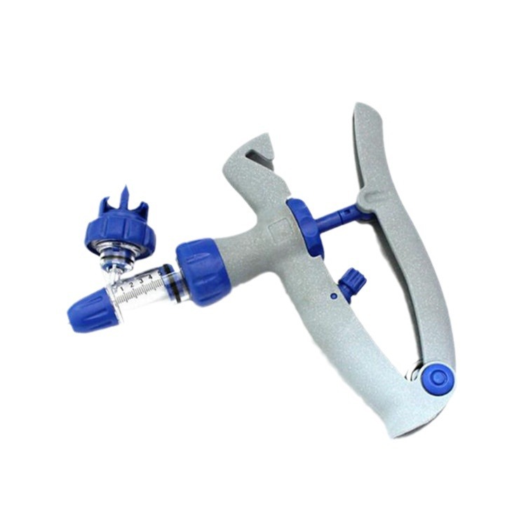 2/5ml插瓶可调连续注射器 注射枪 鸡鸽鱼注射针 兽用连续注射器白底实物图