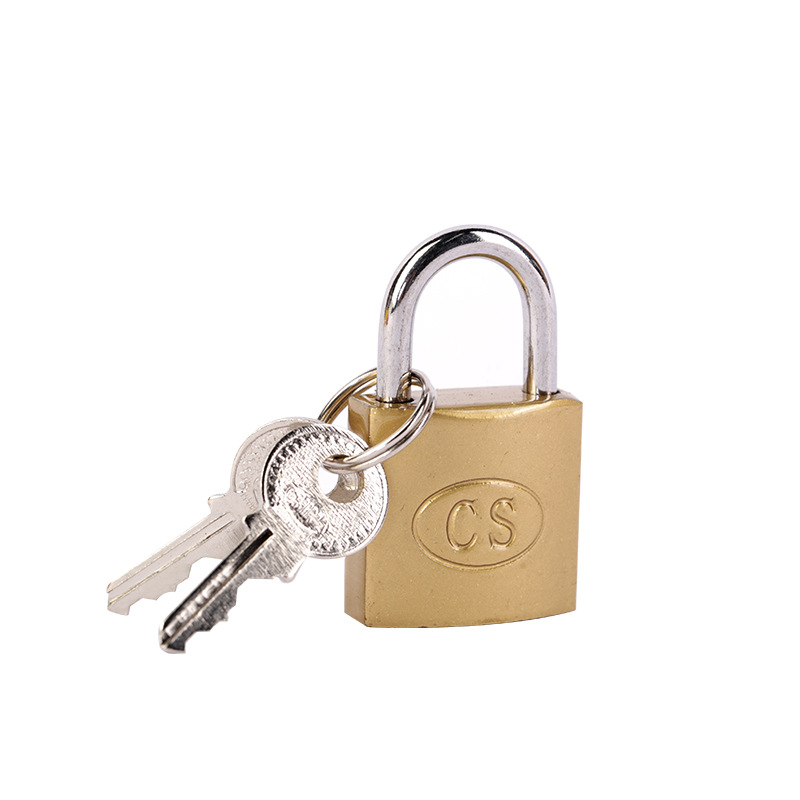 Single-opening imitation copper padlocks, dormitory cabinet lock heads, student drawer locks, household padlocks wholesale, lock manufacturer Item Picture