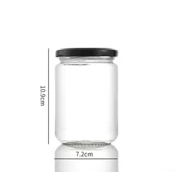 Wholesale 150ml 200ml 350ml 500ml 750ml 1000ml glass jar Wide mouth Mason jar glass full figure
