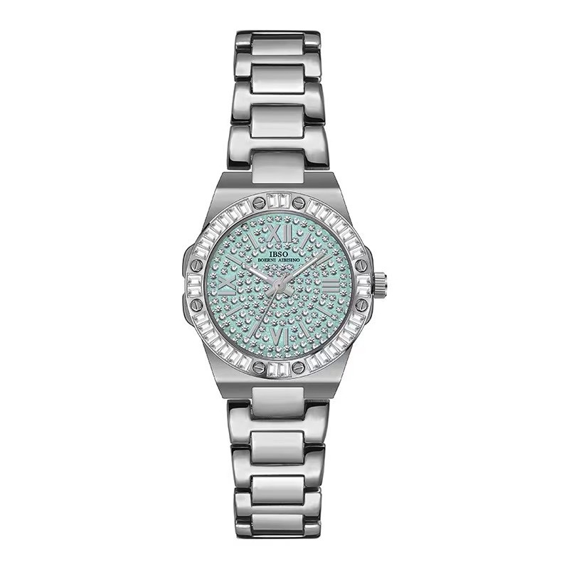 The manufacturer supplies IBSO IBSO watches with small dials, starry sky and diamond women's watches with steel straps for cross-border export Specification image