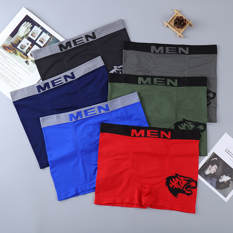 Men Fashion Boxers Foreign Trade Southeast Asia Pattern Comfortable Breathable Boxers Manufacturers Straight Batch Application Scenario