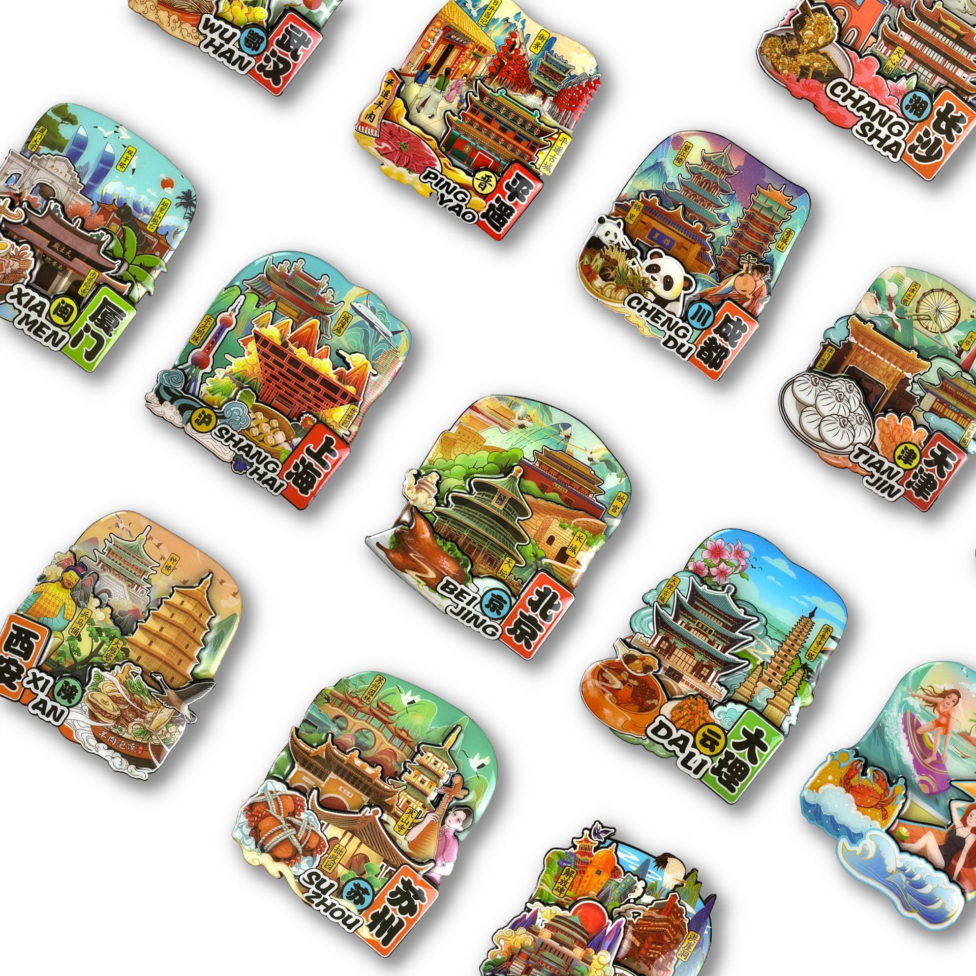 疯狂动物城/吧唧正版/哈利波特/柯南吧唧/镜子钥匙扣产品图