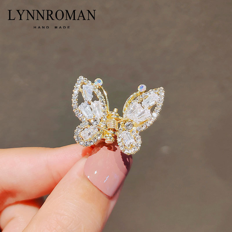 Korean elegant butterfly hair clips, hairpins, zirconia style bangs, hairpins, top clips, hair clips, and trendy headwear for teenage girls Specification image