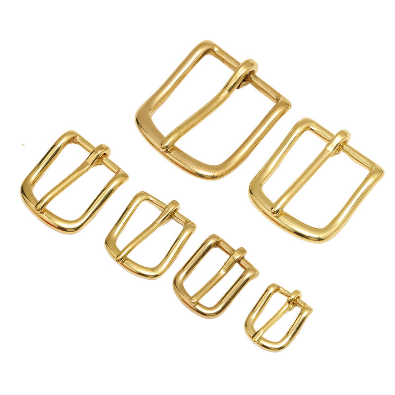 Pure Copper Belt Buckle Men's Brass Belt Day Word Buckle Day Word Needle Buckle Bag Hardware Accessories Wholesale Specification drawing