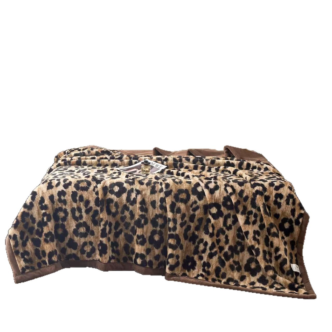 2025新品兔兔绒复合毯 数码印花盖毯 欧美外贸跨境毛毯可视频看货白底实物图