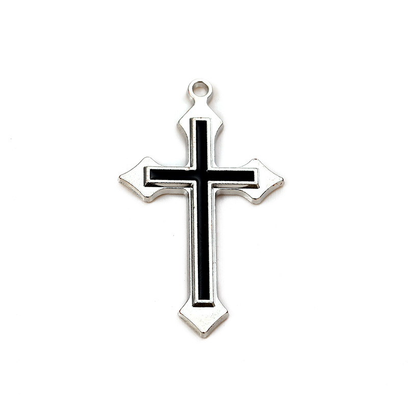Wholesale of 2024 new alloy cross pendants, DIY punk necklaces, pendants, accessories, earrings and pendants Item Picture