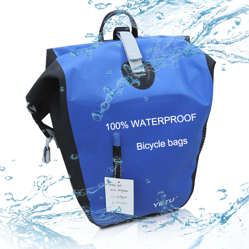 Cross-border best-selling custom factory bicycle waterproof bags, side-hanging bags, motorcycle bags, waterproof shelf bags, and rear bags for cycling details Picture