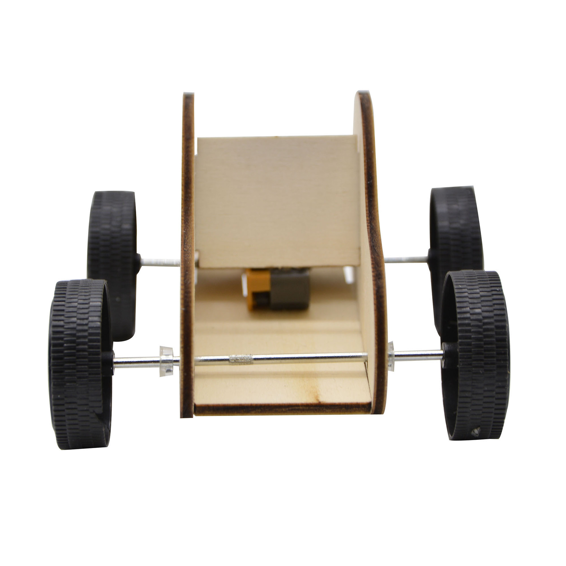 Wooden wire pull car Technology small creation and invention Model recommended style for the Science and Technology Festival, Teacher Xing Specification image