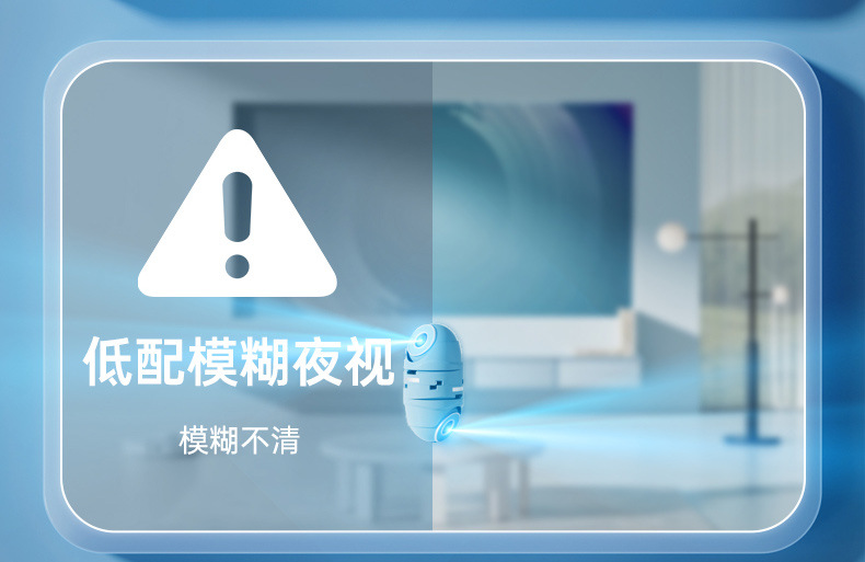 Wireless wifi dual-eye robot dog camera, 2-megapixel motion detection night vision surveillance camera pic 8