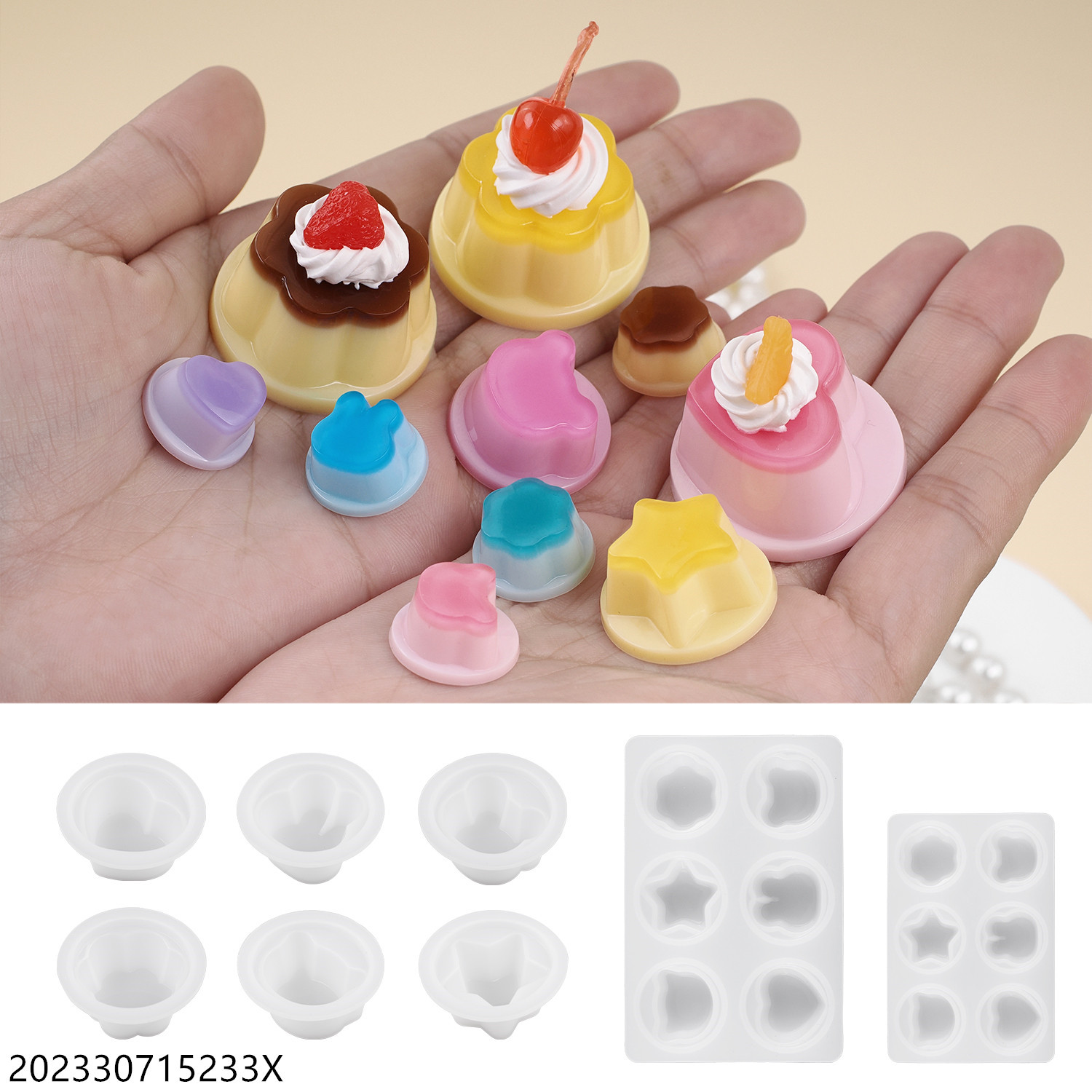 diy crystal drop adhesive resin uv adhesive cloth Ding cat rabbit love keychain mirror silicone mold