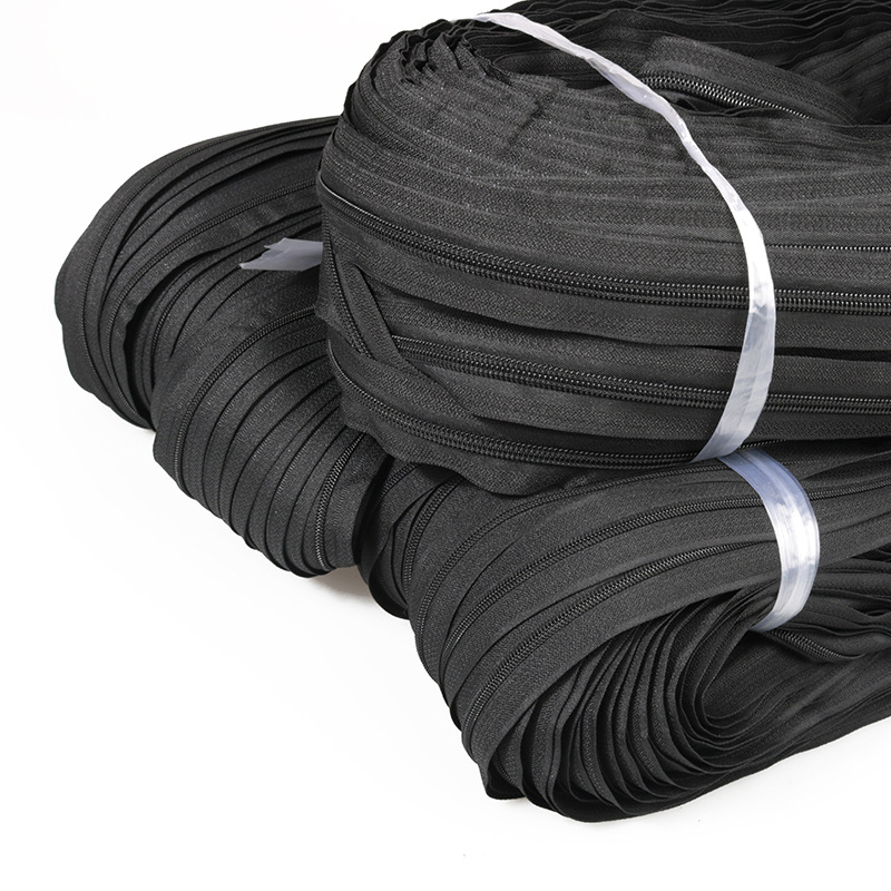 3号5号尼龙拉链码装黑色整捆拉锁 服装辅料工厂批发拉链条zipper详情图2