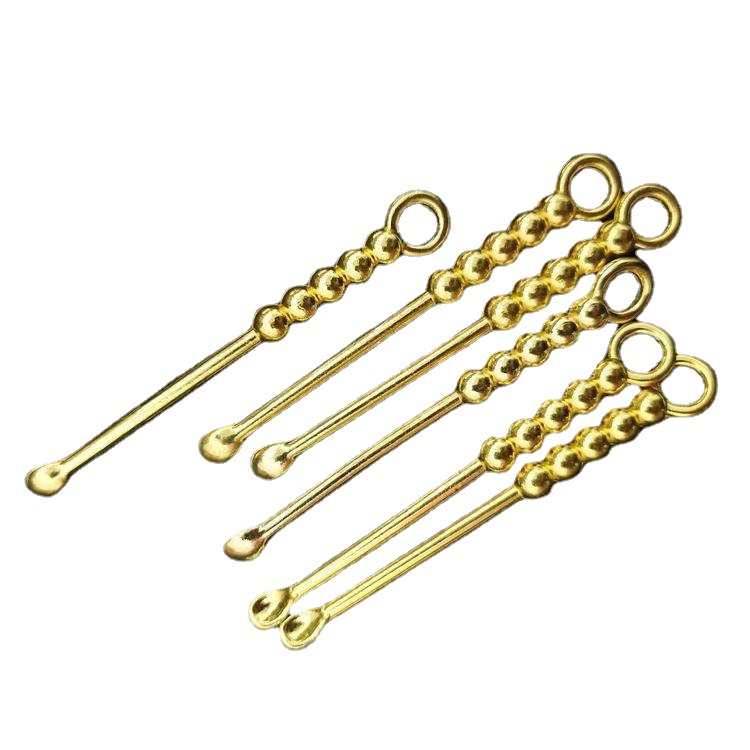Gold bead ear scorer, metal ear scorer, ear picker, ear cleaner, key hanger, accessory, ear scorer, one yuan gift Item Picture