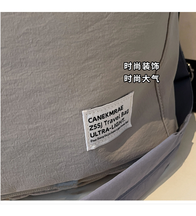 跨境批发大容量可套拉杆外出单肩旅行包轻便手提健身瑜伽包旅游包详情11