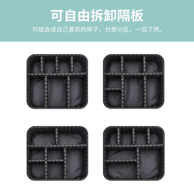 New Pu Makeup Bag Waterproof Large Capacity Portable Makeup Case Small Cosmetic Storage Box Waterproof Spot Wholesale Specification drawing