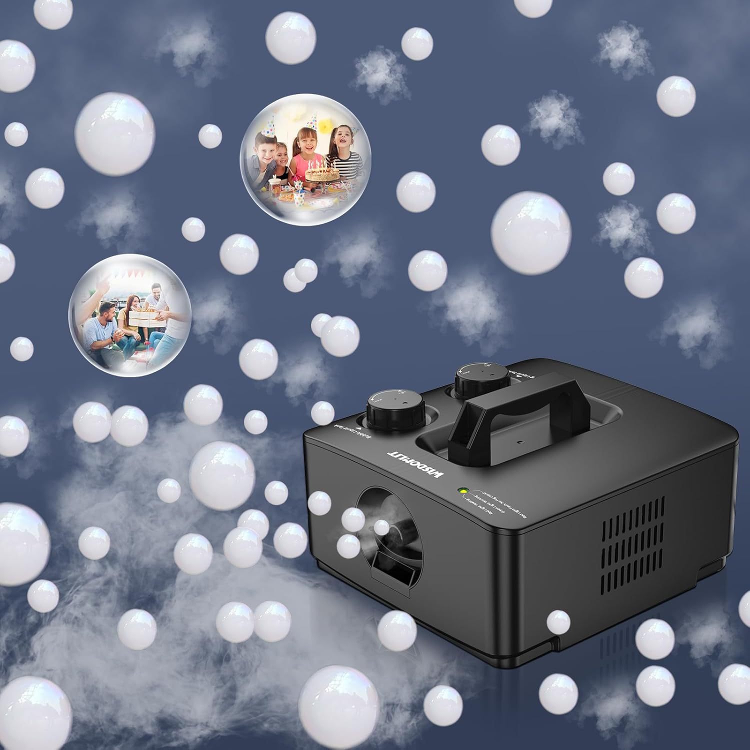 2025新款烟雾泡泡机新款遥控舞台婚礼儿童玩具商用节日礼品三合一全自动大型婚庆活动氛围营造大型开业活动