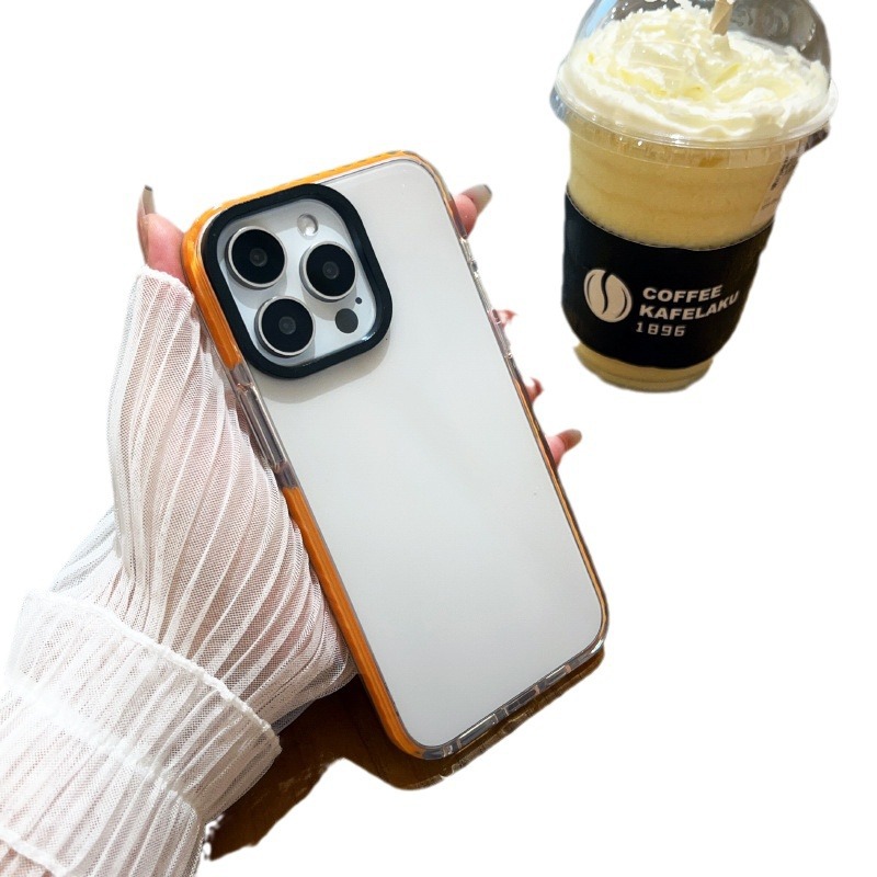 مخصص عبر الحدود لاستخدام الغلاف اليدوي TPU المزدوج اللون من طراز أبل 16Pro (Tpu)، المادة 14 من القشرة الناعمة المقاومة للكسر Item Picture